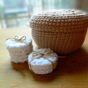 Instant download - PDF crochet pattern - Crochet box and face scrubbie #27
