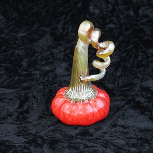 Amazing Mini Hand Blown Glass Pumpkin M93