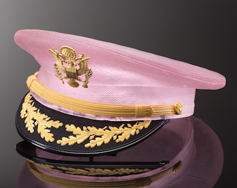 Pink Cast Glass Military Cap: Non-Combat Role