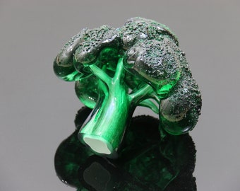 Mouthwatering Hand Blown Glass Broccoli B2