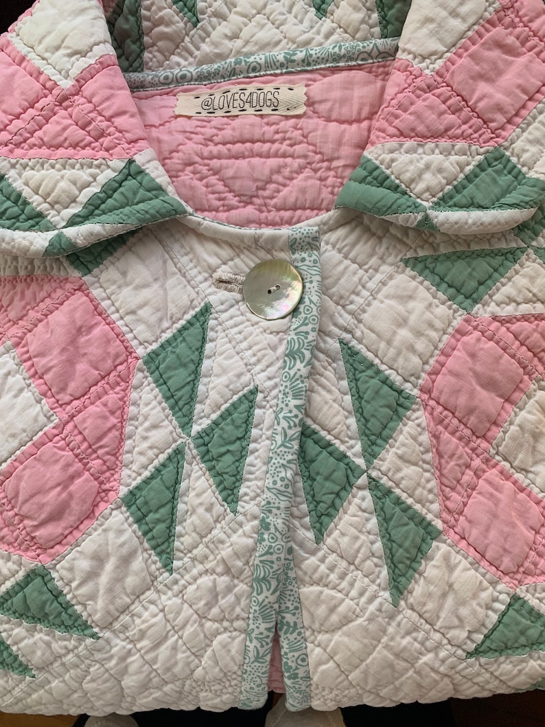 Vintage Repurposed Quilt Coat Etsy