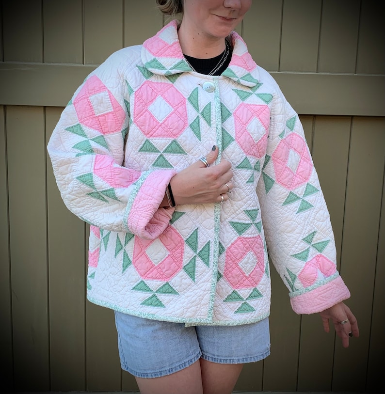 Vintage Repurposed Quilt Coat Etsy