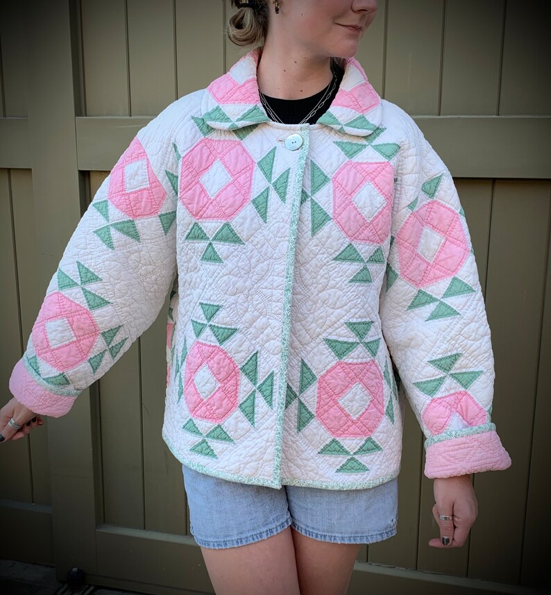 Vintage Repurposed Quilt Coat Etsy