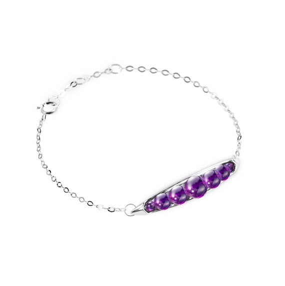 February Birthstone Bracelet (Amethyst) – Bella Jane Jewellery
