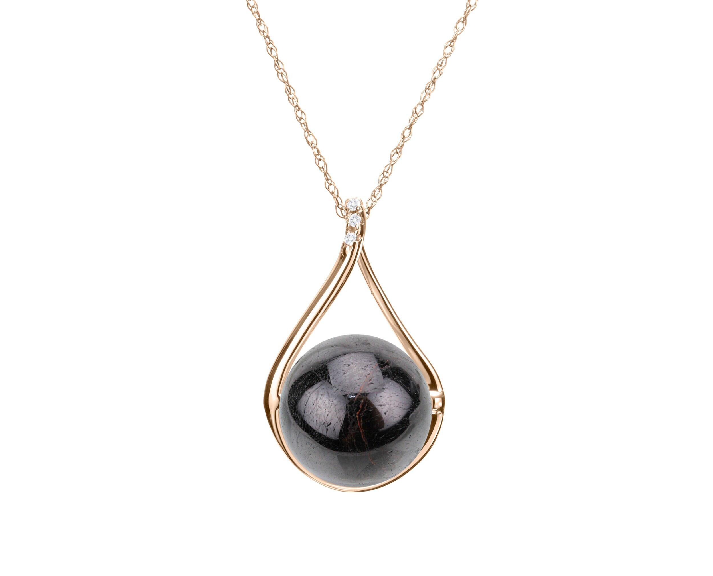 Pendant Black Tourmaline Necklace 