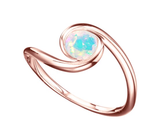 Rainbow opal ring sale