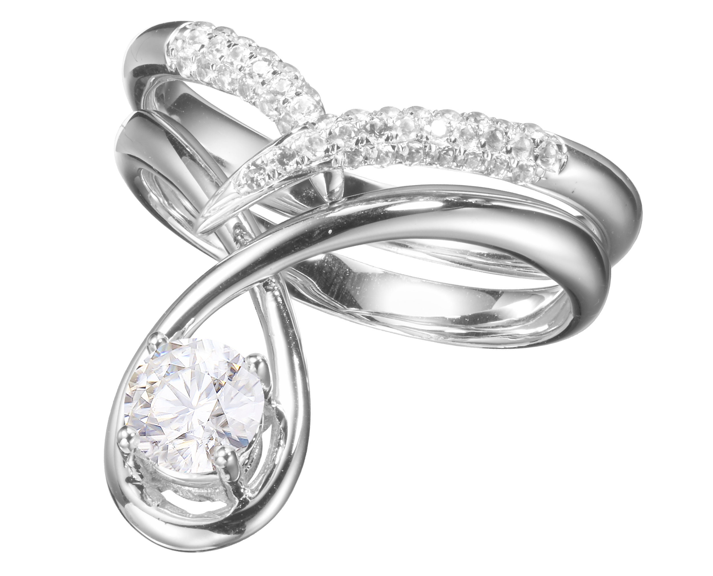 unique wedding band set