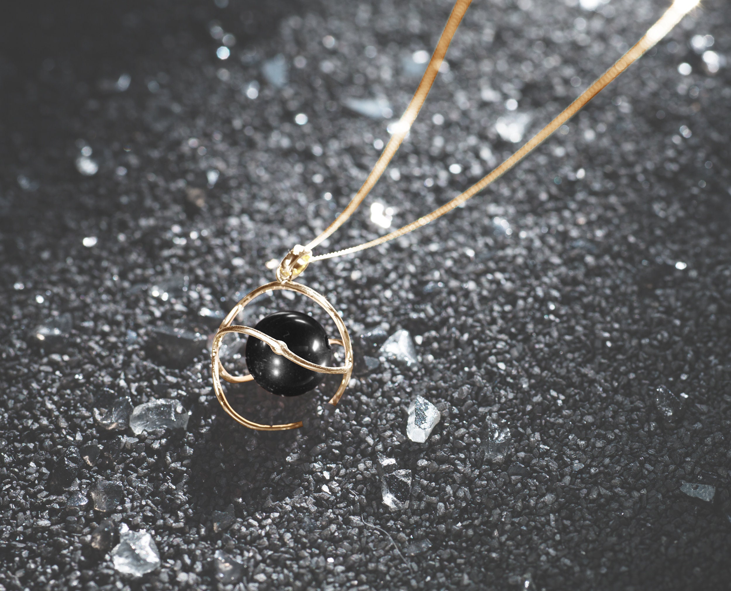 【BLACKPURPLE】[BLACKLABEL]Nina Silver Crystal Ball Necklace kalifano-native-american-
