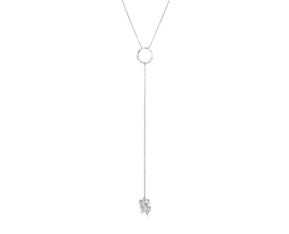 Collana Tger Brthstone n argento sterlng con bellssma Ametsta