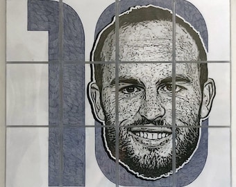 Original Landon Donovan CD Case Pop Art 19.375"x22.375"