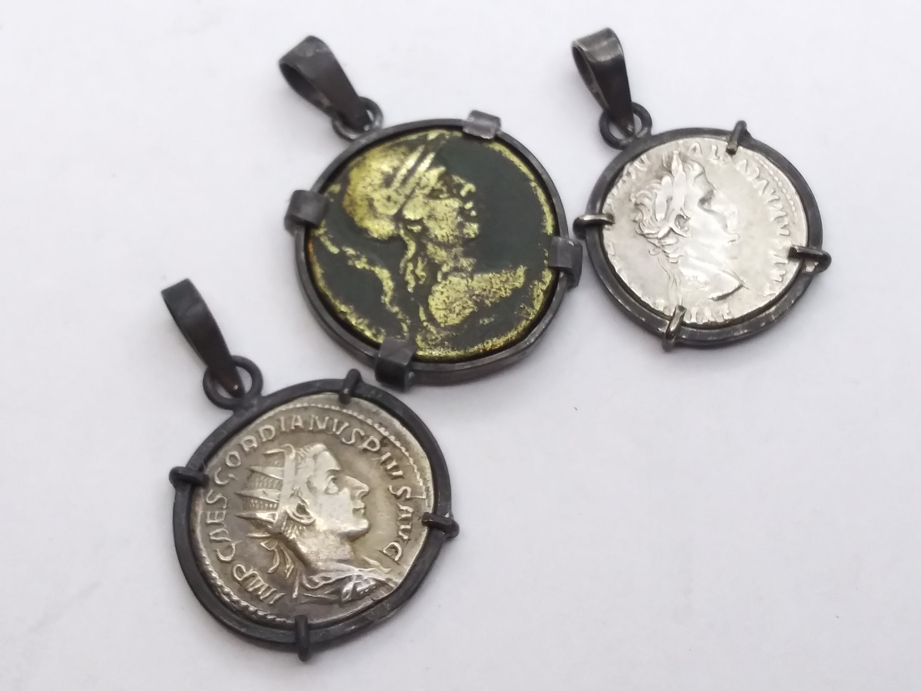 Coin Bezels in Sterling Silver. 15mmx2mm Coins - Etsy