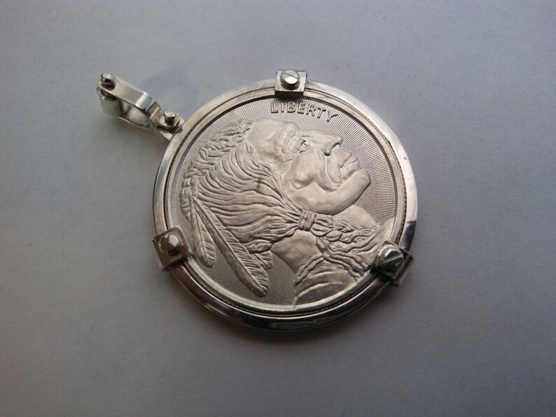 Coin 39mmX3.2mm Sterling silver Coin Bezel