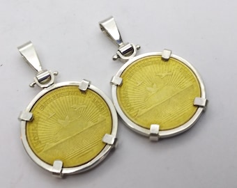 Sterling silver Bezel for 20mmx2mm coin