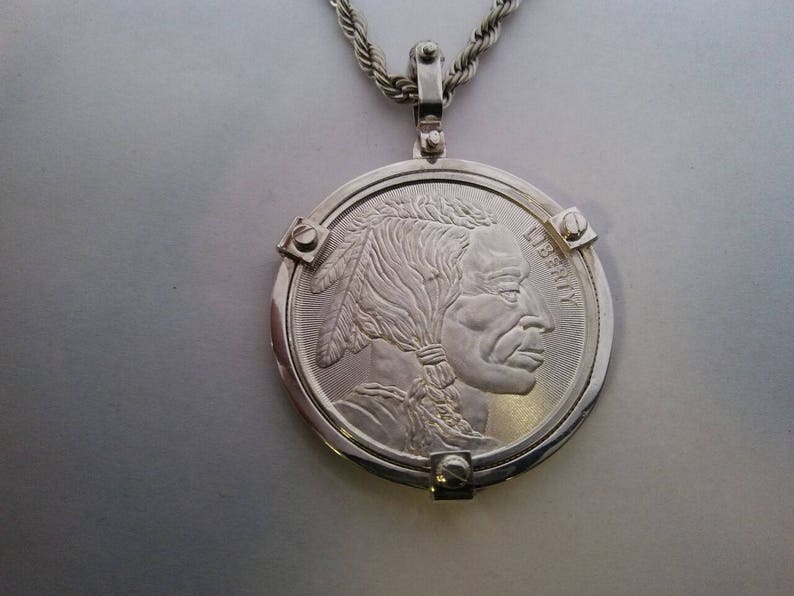 Coin 39mmX3.2mm Sterling silver Coin Bezel