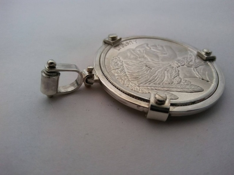 Coin 39mmX3.2mm Sterling silver Coin Bezel