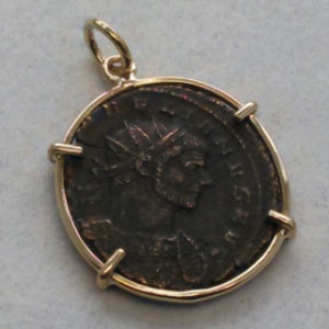 Gold coin Bezel 21 x 1.45 mm. Personalized gold coin bezel.