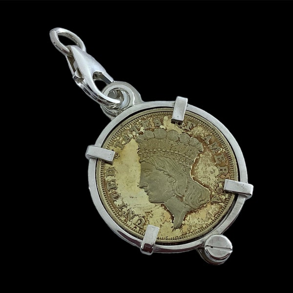 Coin bezel. Universal or Removable silver bezel for 24 mm Coin.