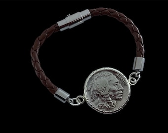 Handmade coin bracelet. Silver coin bracelet for Men and Ladies.
