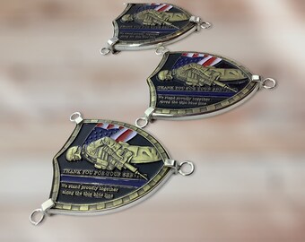 Coin Bezels for odd shape Medallion. Only Bezel.