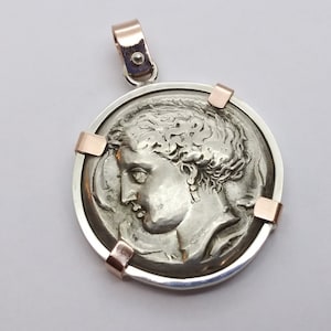 Sterling silver and Copper coin Bezel, For 32mm x 3mm coin Size,