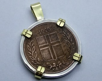 Coin Bezel in Sterling Silver and Brass metal. For coin 20mm x  2mm