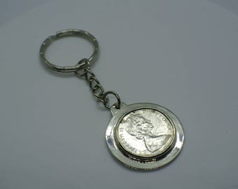 Coin Key Chain, Silver key chain