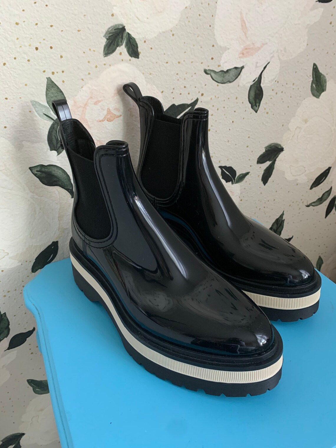 Lemon Jelly Netty Ankle Rain Boots Etsy