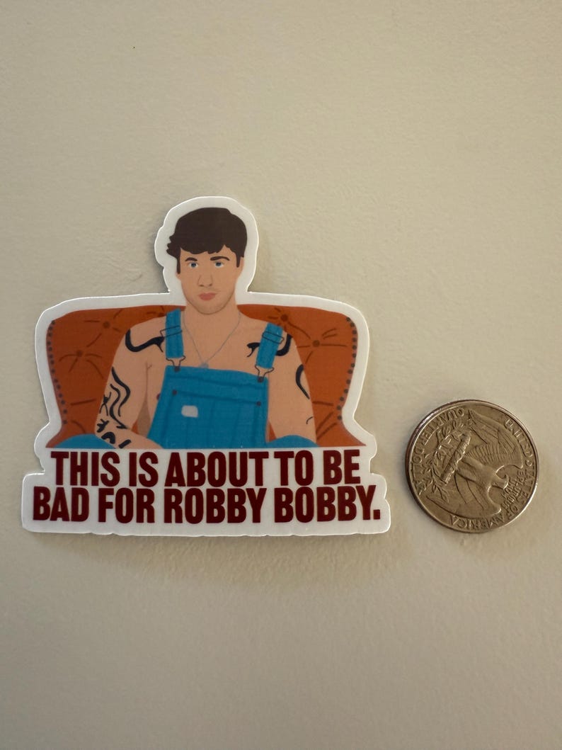 About to Be Bad for Robby Bobby Sticker - Etsy