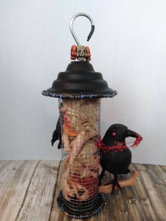 Bird Feeder Horror Dolls Doll Parts Halloween Decorations Etsy