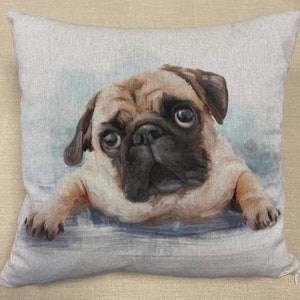 Make Your Own Cushion Cover Kit. Pugs - DCP019K
