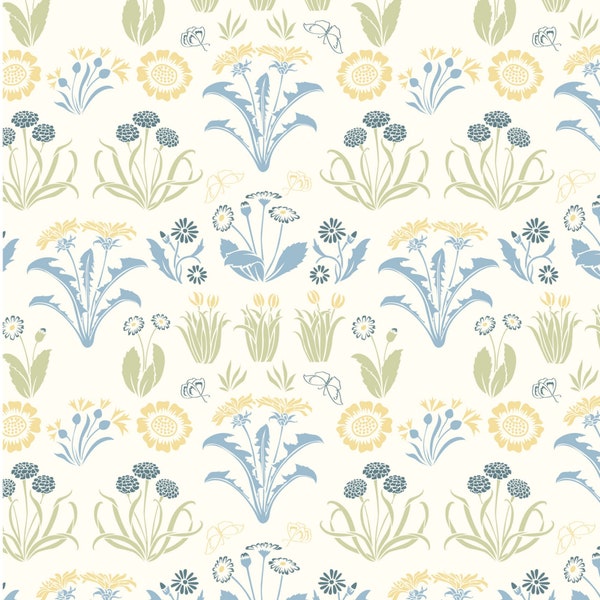 Voysey Fabric - Etsy