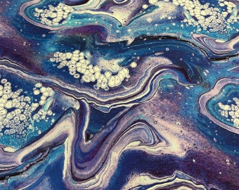 Quilting Treasures Tela estampada 100% algodón - Fusion II - Wave - Royal - 28292-Y