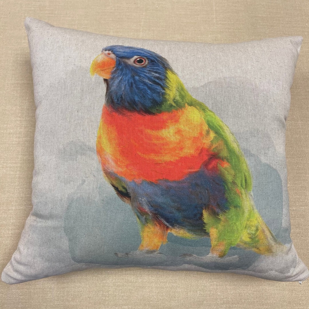 Make Your Own Cushion Cover Kit. Rainbow Parrots DCP024K Etsy