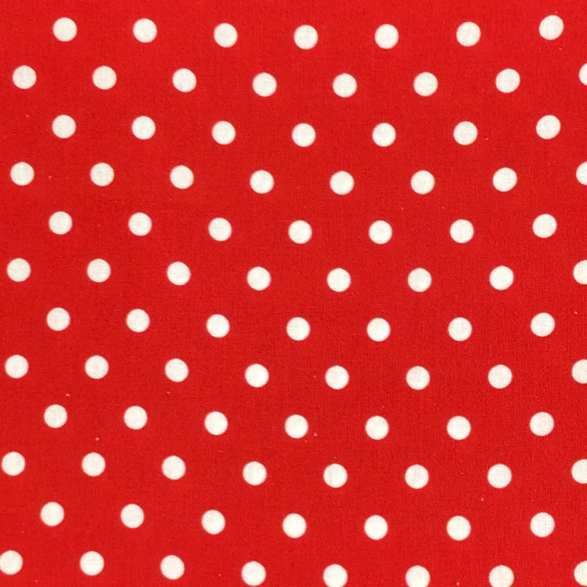 水玉模様 - 赤 - 綿100%プリント生地 - CC059 - Etsy 日本