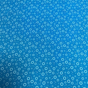 100% cotton print fabric - Ocean Life - Bubbles - 80510-104