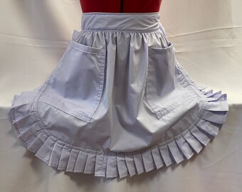 Retro Vintage 50s Style Half Apron / Pinny with 2 Pockets - Lilac