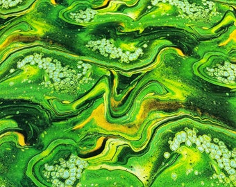 Quilting Treasures Tela estampada 100% algodón - Fusion II - Onda - Verde - 28292-G