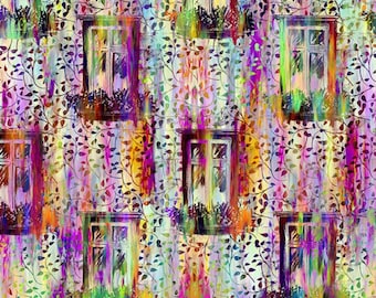 100% cotton print fabric - Urban Jungle by Jason Yenter - AS 6UJ-1