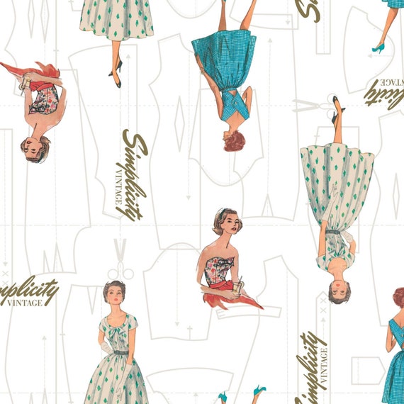 Simplicity Vintage Simplicity Patterns 100 Cotton Print Etsy UK