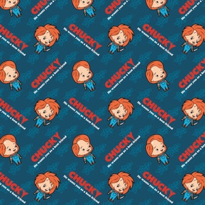 Chucky – Child’s Play - Blue - 100% cotton print fabric - 96130101
