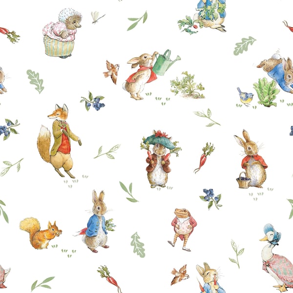 Peter Hase – Geschichten aus dem Fuchsbau – Figuren – 100 % Baumwolle, digital bedruckter Stoff – 3705-01