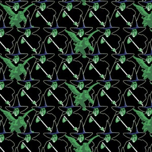 Wizard Of Oz - Wicked Witch - Black - 100% cotton print fabric - 23180105