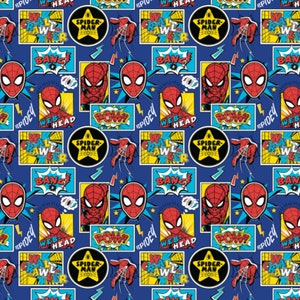 Spiderman Outside in the Box - 100% cotton print fabric - 13080033