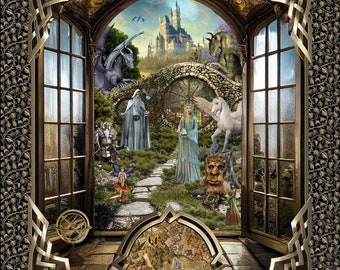 Tela estampada 100% algodón - Legendary Journeys de Jason Yenter - AS 1LJ-1