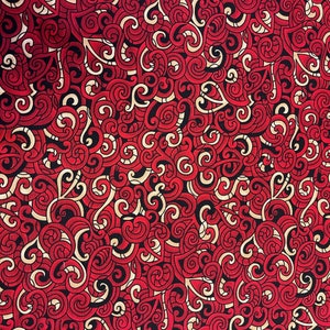 85200-104 - Tela estampada 100% algodón - Moko - Rojo