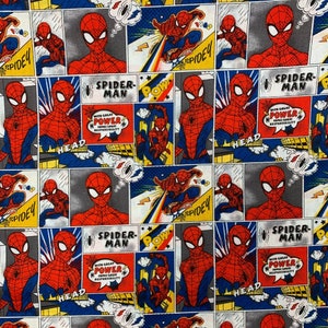 Spiderman Comic Strip - 100% Cotton Print Fabric - 13080021 - Etsy