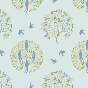 Voysey - Birds In Nature - The Ornamental Tree - 100% cotton print fabric - 2872-04