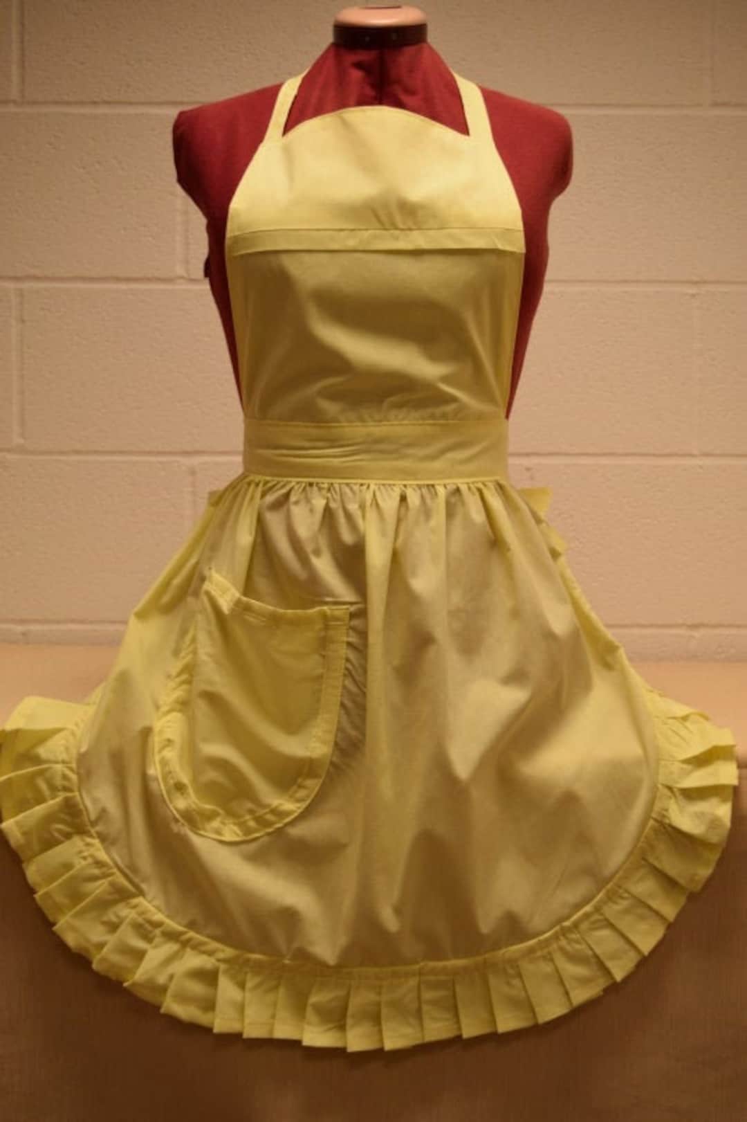 Retro Vintage 50s Style Full Apron / Pinny - Lemon - Etsy