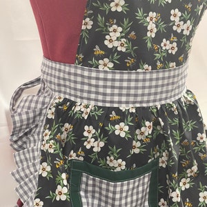 Mezzo Grembiule/Parannanza Retrò Anni '50 - Bianco, Stile Vintage, Per Cucina - Foto 3