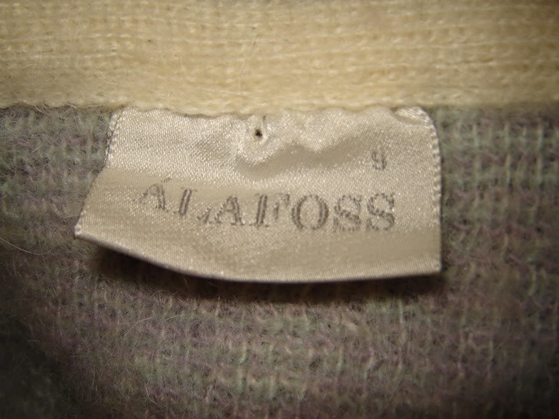 Womens Vintage Alafoss of Iceland Mohair Wool Cardigan Sweater - Etsy